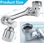 360 Robotic Arm Faucet Sprayer, Universal Rotation Faucet Sprayer,