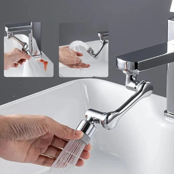 360 Robotic Arm Faucet Sprayer, Universal Rotation Faucet Sprayer,