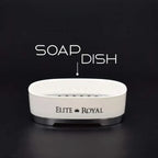 4Pcs Elegant Bathroom Set, High Quality Bath Accessories, Toothbrush Holder, Soap Dish And Lotion Dispenser