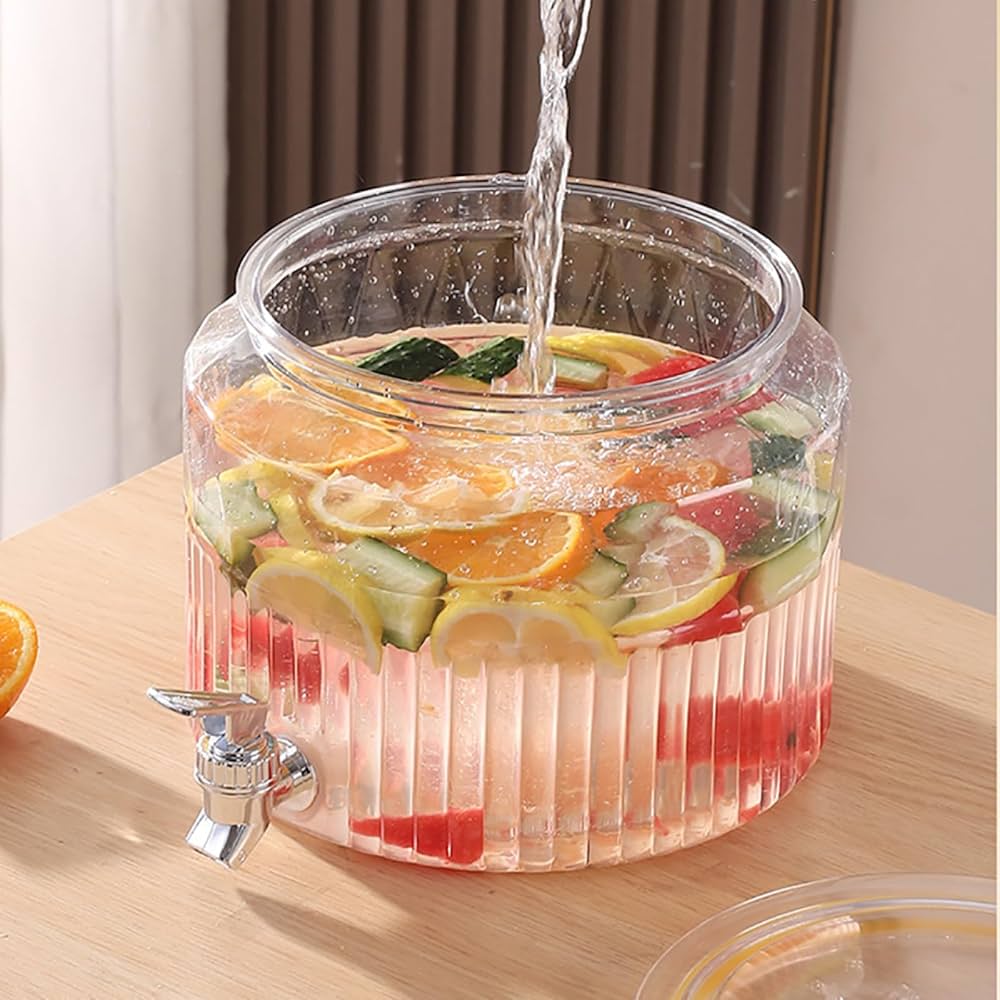 Luxury Acyrlic 5.6Litre Round Juice Dispenser