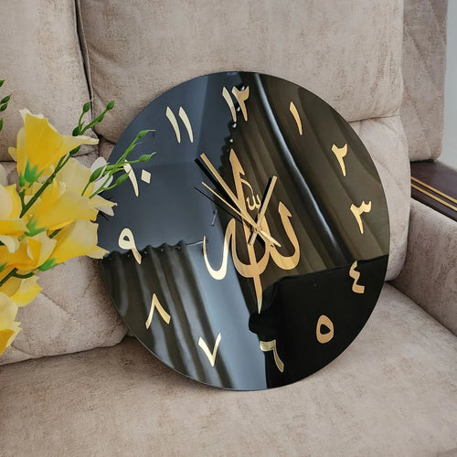 ALLAH Name wall clock Acrylic Material - Islamic Wall Clock