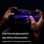 240W Type C Charging Cable with Built-in Phone Stand
