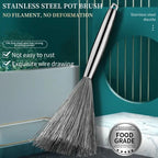Stainless Steel Pan Scrub Brush Pot Brush (Pack of 2)