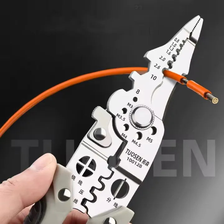 Multifunctional Wire Stripping & Crimping Pliers
