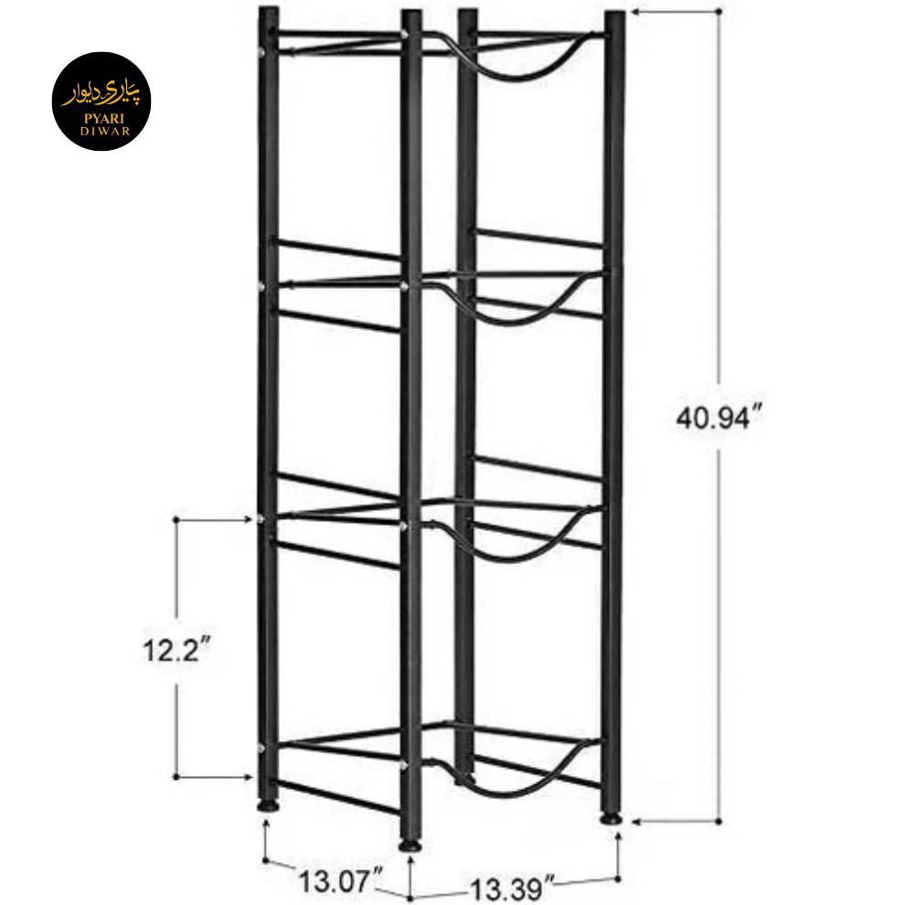 Water Bottle Holder Metal Rack
