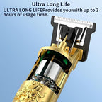 Cordless Hair Clipper & Beard Trimmer For Men, Zero Gapped T-Blade Electric Shaver With 4 Adjustable Combs – Perfect Grooming Kit For Mustache, Hair & Face, Golden