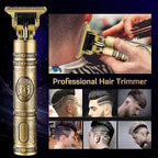 Cordless Hair Clipper & Beard Trimmer For Men, Zero Gapped T-Blade Electric Shaver With 4 Adjustable Combs – Perfect Grooming Kit For Mustache, Hair & Face, Golden