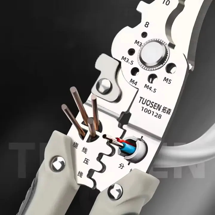 Multifunctional Wire Stripping & Crimping Pliers
