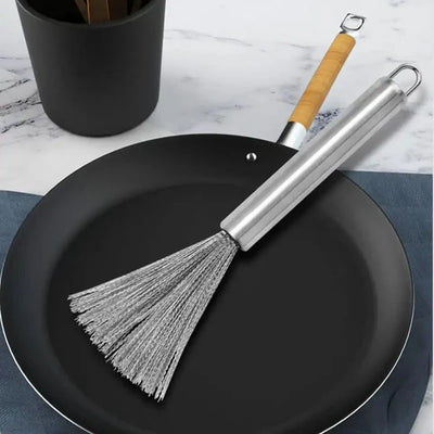 Stainless Steel Pan Scrub Brush Pot Brush (Pack of 2)