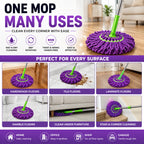 Telescopic Twister Mop with Microfiber Head – Self Wringing Floor Cleaning Mop