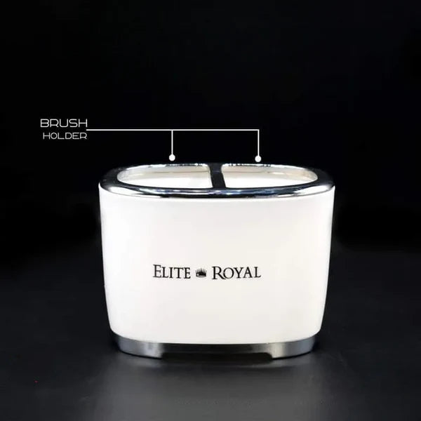 4Pcs Elegant Bathroom Set, High Quality Bath Accessories, Toothbrush Holder, Soap Dish And Lotion Dispenser