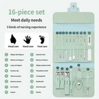 16-piece manicure pedicure set with case - Nail kit