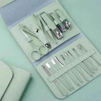 16-piece manicure pedicure set with case - Nail kit