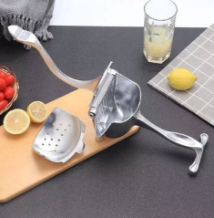 Manual Juice Squeezer, Portable Aluminum Alloy Hand Pressure Juicer, Heavy Duty Single Press Juice Squeezer, Real Stainless Steel Lemon Squeezer