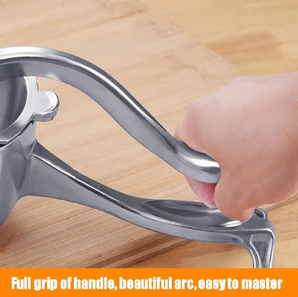 Manual Juice Squeezer, Portable Aluminum Alloy Hand Pressure Juicer, Heavy Duty Single Press Juice Squeezer, Real Stainless Steel Lemon Squeezer