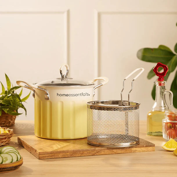 3 Litre Deep Frying Pot With Strainer ( FREE DELIVERY )