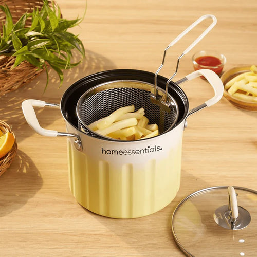 3 Litre Deep Frying Pot With Strainer ( FREE DELIVERY )