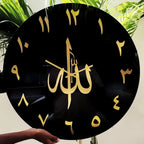 ALLAH Name wall clock Acrylic Material - Islamic Wall Clock
