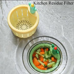 2 pcs Pemium Creative Cactus Design Sink Filter Basket | Multifunctional Kitchen Drain Net Strainer for Food Waste