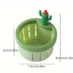 2 pcs Pemium Creative Cactus Design Sink Filter Basket | Multifunctional Kitchen Drain Net Strainer for Food Waste