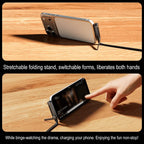 240W Type C Charging Cable with Built-in Phone Stand
