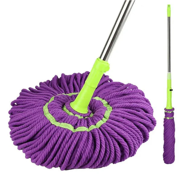 Telescopic Twister Mop with Microfiber Head – Self Wringing Floor Cleaning Mop