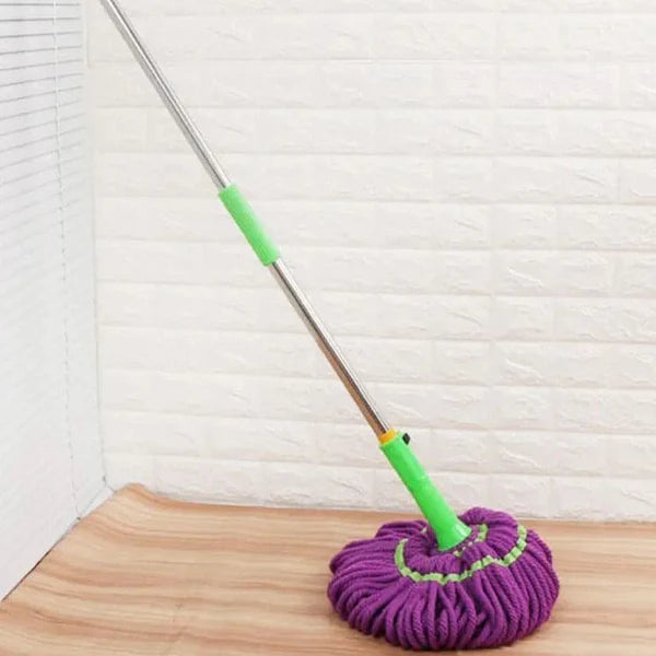 Telescopic Twister Mop with Microfiber Head – Self Wringing Floor Cleaning Mop