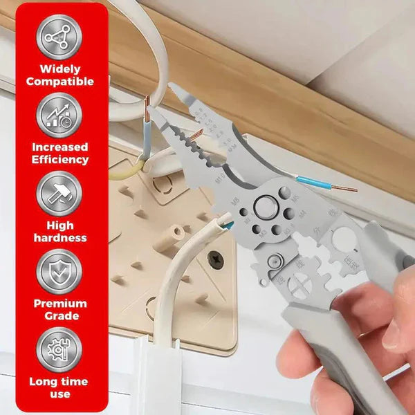 Multifunctional Wire Stripping & Crimping Pliers