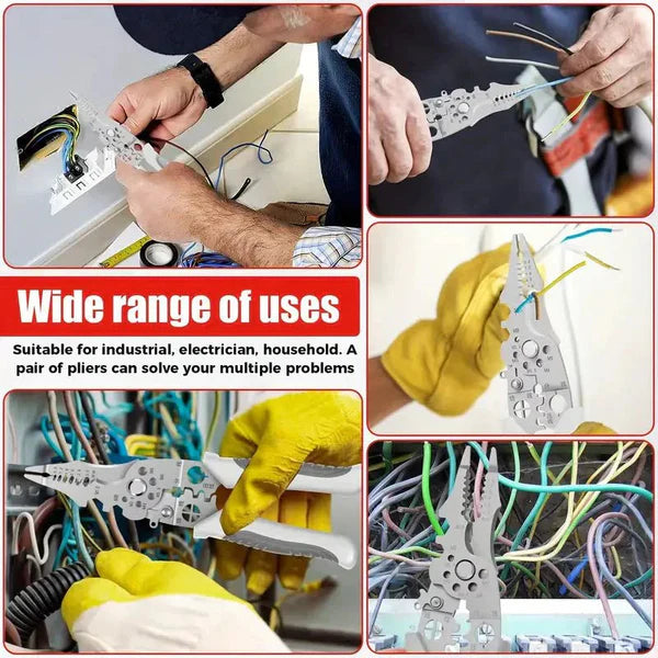 Multifunctional Wire Stripping & Crimping Pliers