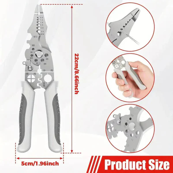 Multifunctional Wire Stripping & Crimping Pliers